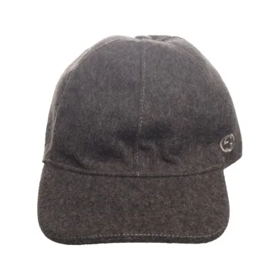 Cap (Gray) from Gucci Cotton, Polyamide, Wool