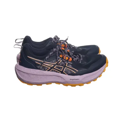 Running shoes (Blue, Orange, Purple) from Asics