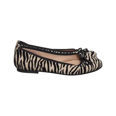 Ballerina's (Beige, Zwart) Leer
