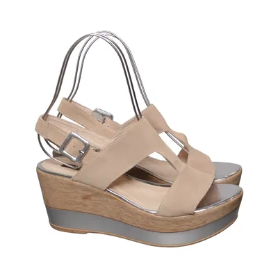 Sandals (Beige, Silver) from Gadea Leather