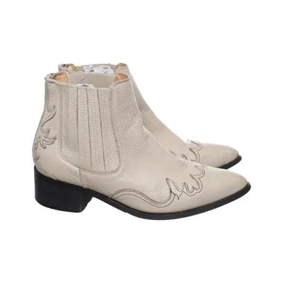 Cowboy boots (Beige) from Selected Femme
