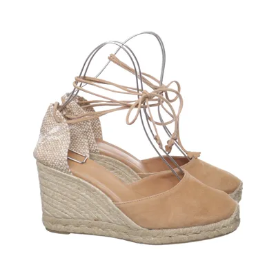 Chaussure compensées (Beige) de Castañer Cuir