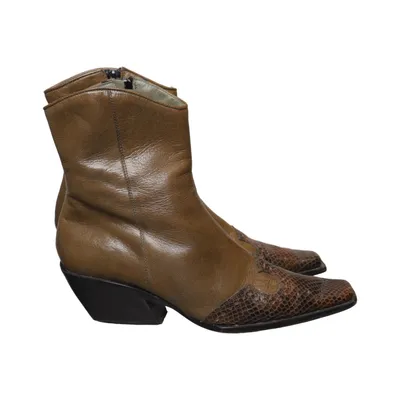 Ankle boots (Green, Brown) from La Strada Leather