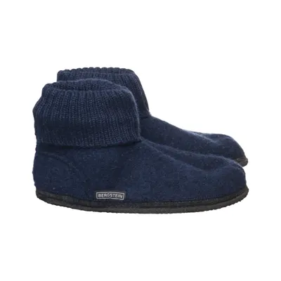 Slippers (Blue) from Bergstein Leather, Wool