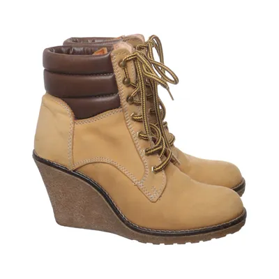 Keilschuhe (Beige, Braun) von Buffalo Leder