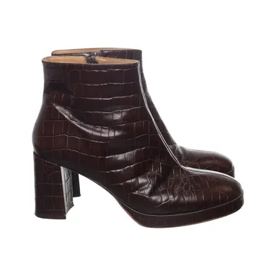 Heeled boots (Brown) from Miista Leather