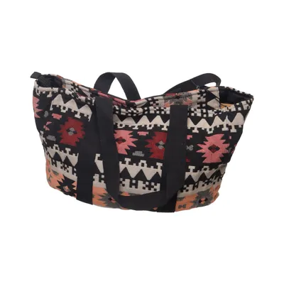 Strandtaske (Sort, Beige, Flerfarvet) fra SIX Bomuld, Polyester