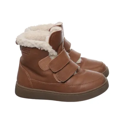 Ankle boots (Brown) from Donsje Leather, Wool