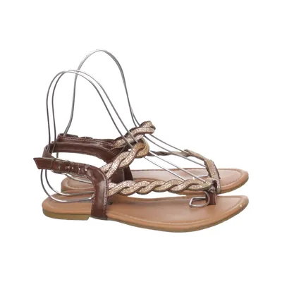 Sandaler (Brun, Guldfärgad) från Living Updated