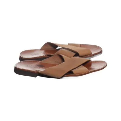Mules (Marron, Beige) de Klimatsakis Cuir