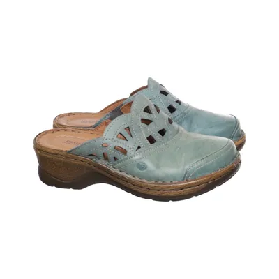 Clogs (Blue, Brown) from Josef Seibel Leather