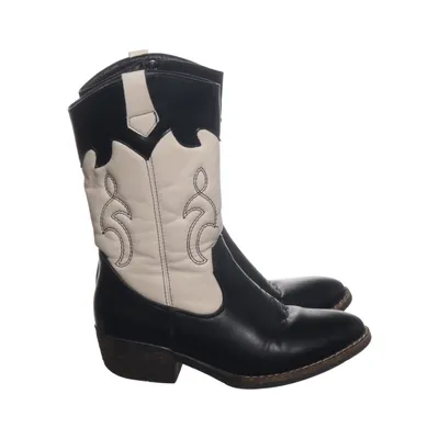 Cowboyboots (Svart, Vit) från Bluebox