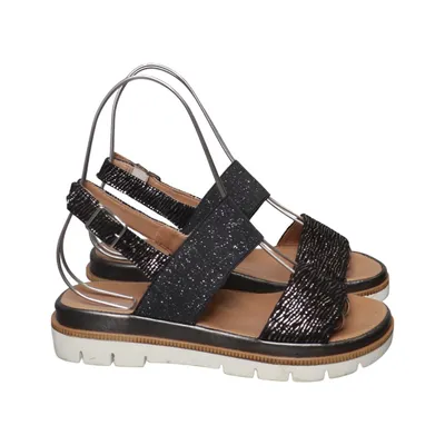 Sandales (Noir, Beige) de Salamander Cuir