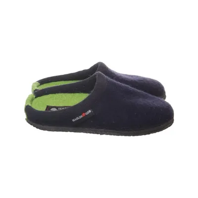 Slippers (Blue) from Haflinger Wool
