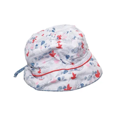 Bucket hat (White, Multicolored) from Pusblu Cotton