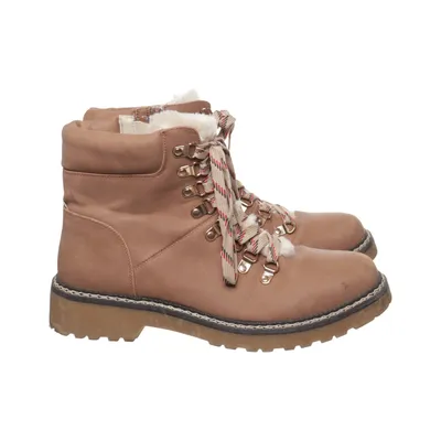 Laced boots (Brown) from About You Leather