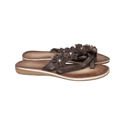 Tongs (Marron) de Linea Scarpa Cuir