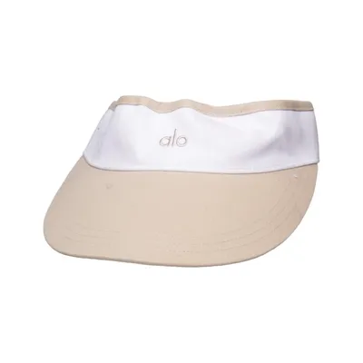 Zonneklep (Beige, Wit) van Alo Yoga