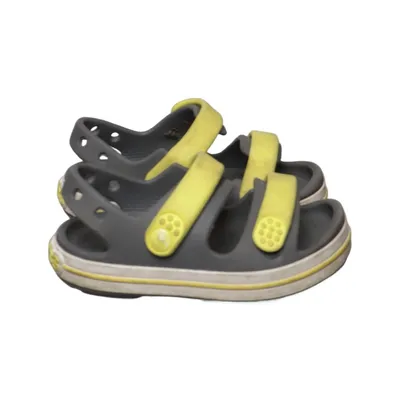 Sandals (Gray, Yellow) from Crocs Polyurethane