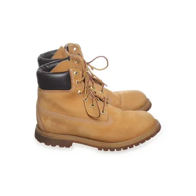 Laced boots (Brown) from Timberland Suede, Leather