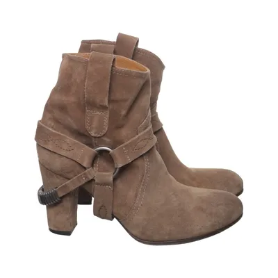 Heeled boots (Brown) from Via Roma Leather