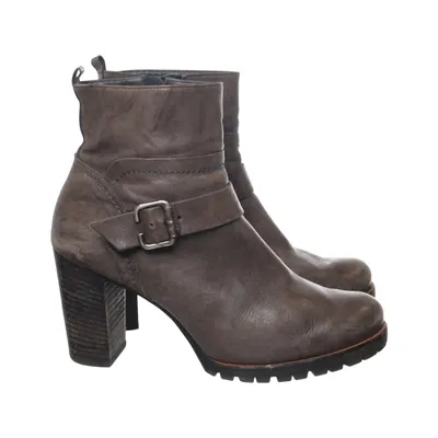 Heeled boots (Gray) from Paul Green Leather
