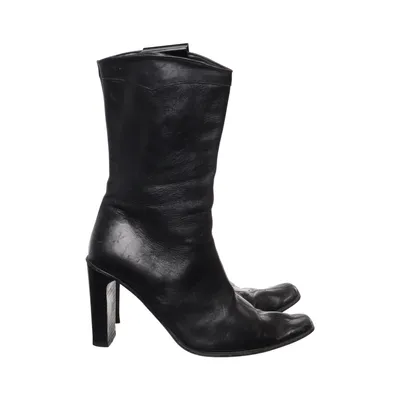 Bottes à talons (Noir) de Vera Gomma Cuir