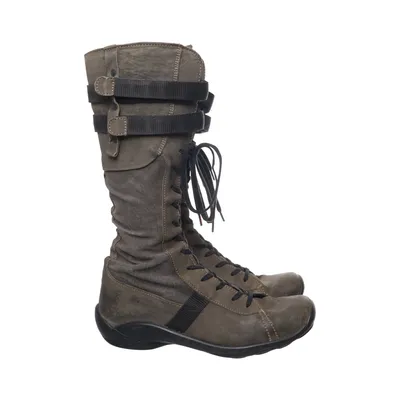Boots (Green, Black) from Wolky