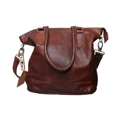 Shoulder-bag (Brown) from Gusti Leder Leather