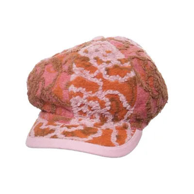 Newsboy hat (Pink, Brun, Flerfarvet) fra Cakewalk Akryl, Linned, Polyester, Viscose