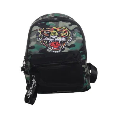 Rygsæk (Grøn, Sort, Flerfarvet) fra Ed Hardy Polyester