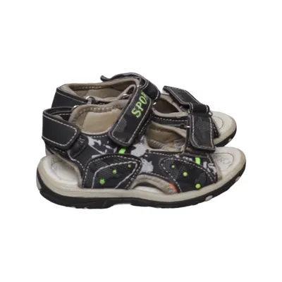 Sandals (Black, Gray) from Happy Bee Leather