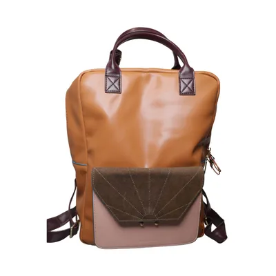 Backpack (Brown, Pink, Green) from Sticky Lemon