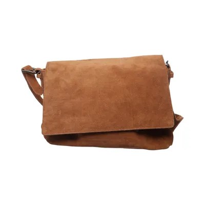 Skuldertaske (Brun) fra Natura Bomuld, Læder, Metallfiber