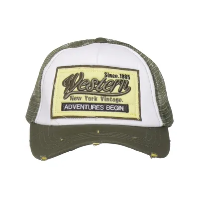Trucker cap (Grøn, Hvid) fra Western