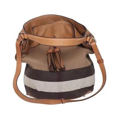 Shoulder-bag (Brown, Beige, Black) from Burberry Cotton