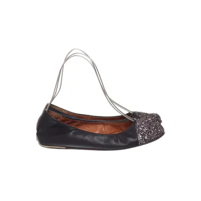 Ballerinaskor (Svart, Silverfärgad) från Lanvin Skinn