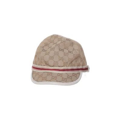 Baseball cap (Beige) from Gucci Cotton, Nylon, Polyester, Leather