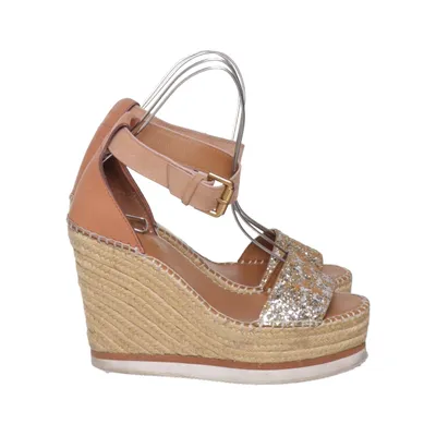 Chaussure compensées (Beige) de See by Chloé Cuir