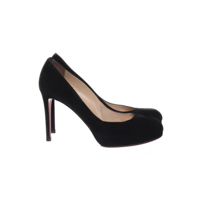 Hakken (Zwart) van Christian Louboutin Suède