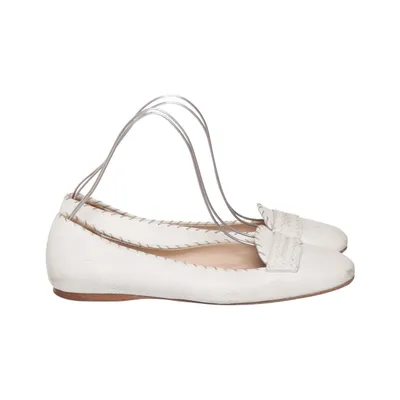 Ballet flats (White) from Bottega Veneta Leather