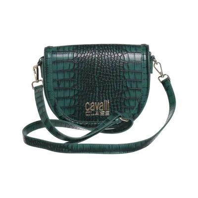 Shoulder-bag (Green, Black) from Cavalli Class Polyurethane