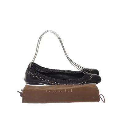 Ballerina's (Zwart) van Gucci Leer