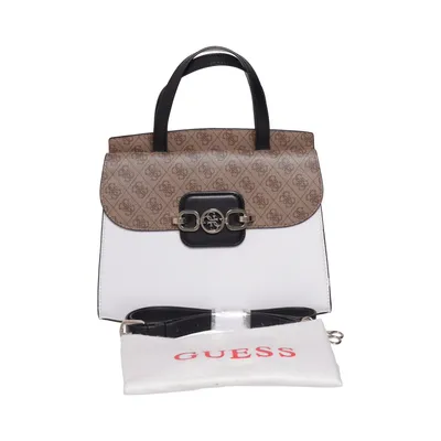 Handtasche (Weiß, Braun, Schwarz) von Guess