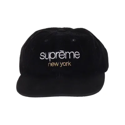 Baseball cap (Corduroy Classic Logo) from Supreme Cotton, Leather