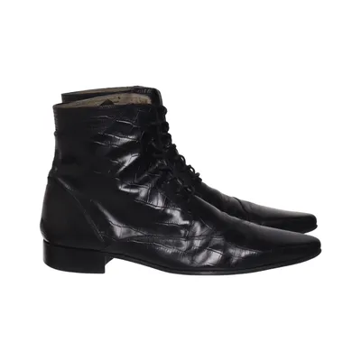 Laced boots (Black) from Versace Jeans Couture Leather