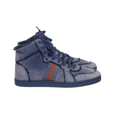 Sneakers (Blue) from Gucci Suede