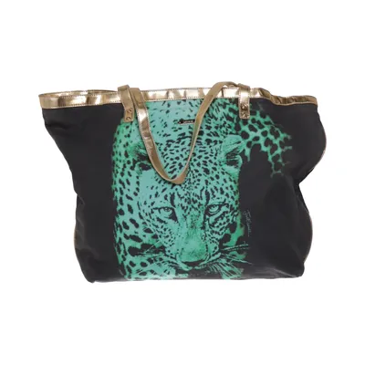 Handtasche (Schwarz, Grün, Gold) von Just Cavalli