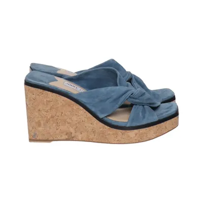 Kilehælssko (Blå) fra Jimmy Choo Læder