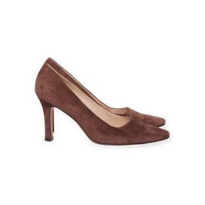Escarpins (Marron) de Manolo Blahnik Cuir